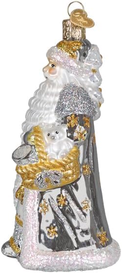 Old World Christmas Sterling Santa Tree Ornament