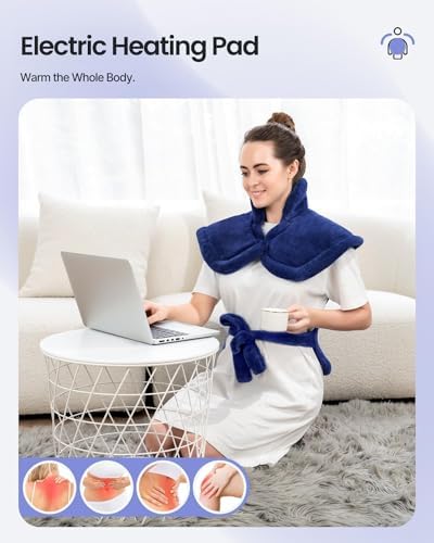 RENPHO Electric Heating Pad for Back, Christmas Birthday Gift for Women Men