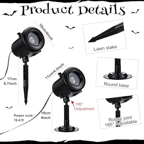 Aurelema 12 in 1 Halloween and Christmas Projector Lights