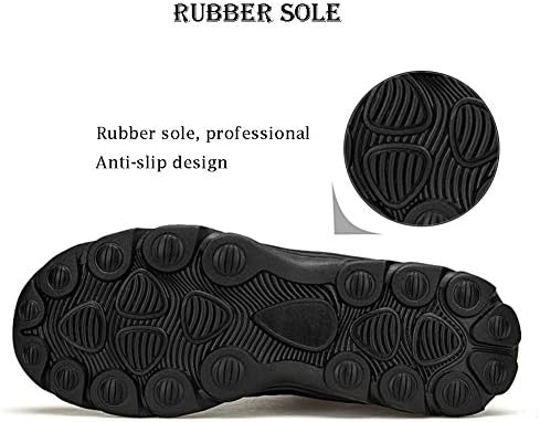 UPSOLO Mens Winter Trekking Snow Boots Water Resistant Shoes Anti-Slip Fully Fur Lined Casual Lightweight Hiking Boot