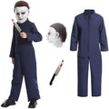 Michael Costume for Kids with Mask and Toy Knife, Halloween Killer outfit