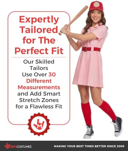 Morph Vintage Baseball Costume Women, Halloween Costumes for Women