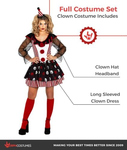 Morph, Clown Costume Women, Halloween Costumes for Women
