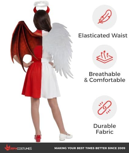 Morph Devil Angel Costume For Girls, Girls Halloween Costumes for Kids