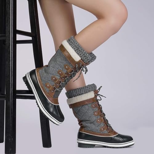 DREAM PAIRS Women's Waterproof Winter Snow Boots