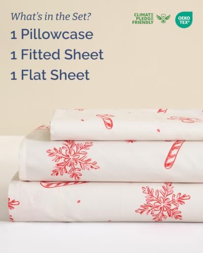 Christmas Sheet Set, Holiday Sweets, Holiday Xmas Bedding Set - Twin XL