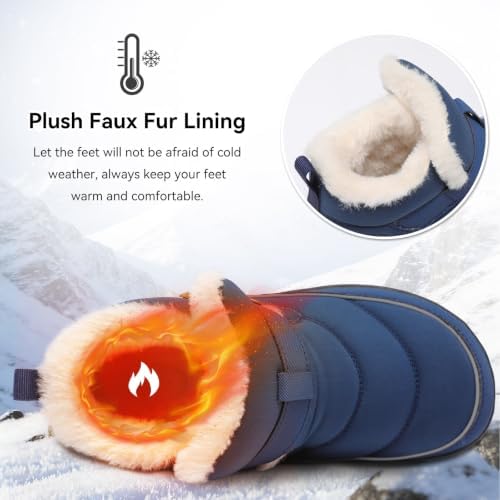 XIHALOOK Womens Snow Boots Winter Waterproof Mid-Calf Boots