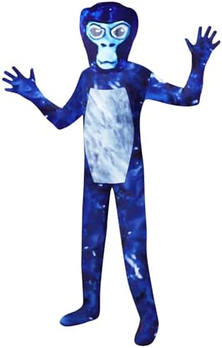 Kids Boy Costume Halloween Dress Up Cosplay Outfits Jumpsuit Party Playwear with Mask