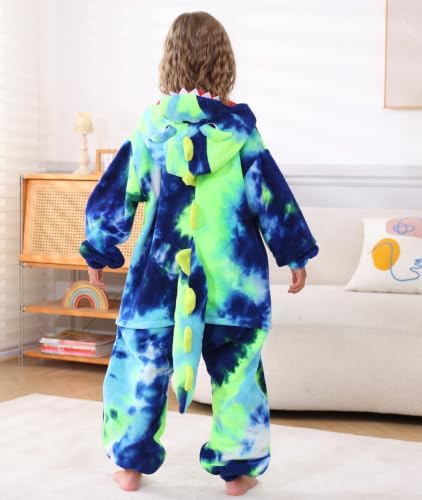 Animal Onesie Pajamas for Kids, Soft Flannel Halloween Cosplay Costume for Boys Girls
