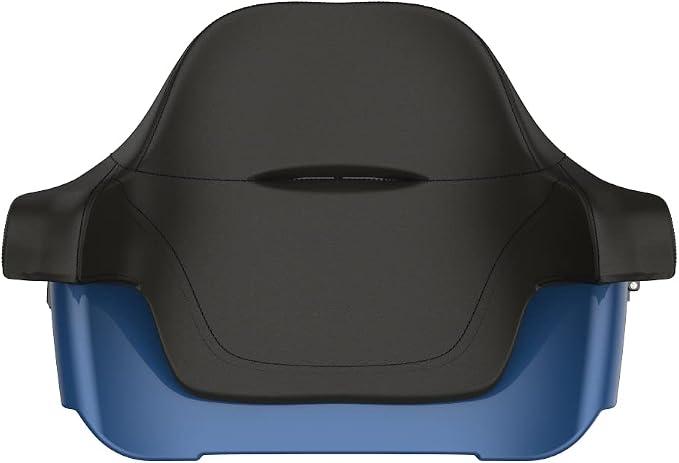 Advanblack Road Glide Tour Trunk Pack Legend Blue King Tour Trunk Pack Luggage +Wrap-Around Backrest Pad for '97-'25 Harley Touring Road King Street Glide Electra Glide CVO models