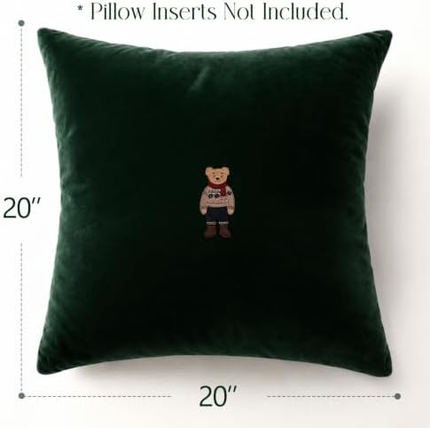 Christmas Decorations - Set of 4 Heritage Throw Pillow Covers, 20"x20"