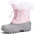 Stelle Girls Snow Boots with Faux Fur Collar Kids Winter Warm Boot