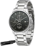 Stylish Stainless Steel Men's Watches with Functional Chronograph Subdials