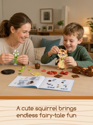 3-in-1 Hedgehog, Squirrel, Seal Animal Building Set, Toys Gift for Kids 8+