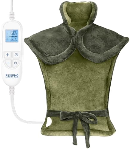 RENPHO Heating Pad for Neck Shoulders Back, Christmas Gift for Women & Men
