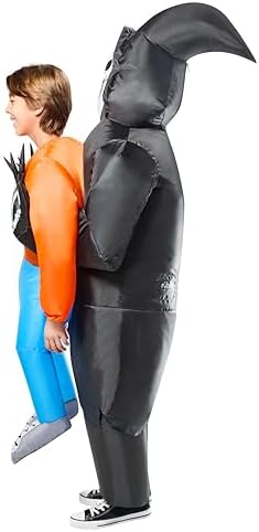 Rubies Grim Reaper Abduction Inflatable Costume for Kids, Unisex One Size