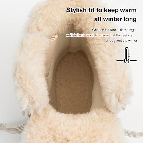 KOLILI Womens Winter Snow Boots Waterproof Warm Duck Walking Boots