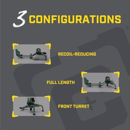Caldwell Lead Sled Max with Modular Design, Removeable Weight, Front Rest Clamp, for Shooting, Hunting, and Outdoors, Green