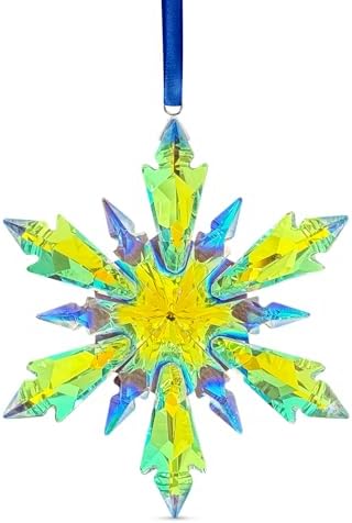 2026 Colorful Faceted Crystal Snowflake Ornament
