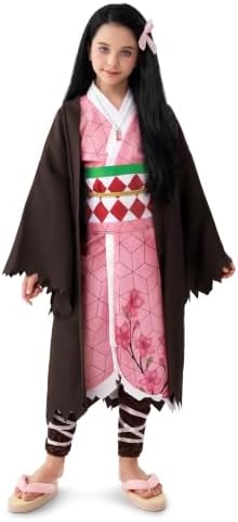 Spooktacular Creations Halloween Ninja Costumes for Kids, Girls Kimono Set, Toddlers Pink Anime Outfit