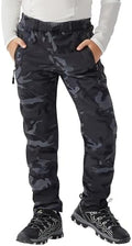 WULFUL Kids Waterproof Snow Ski Pants Boys Girls Outdoor Winter Fleece Hiking Insulated Snowboard Pants