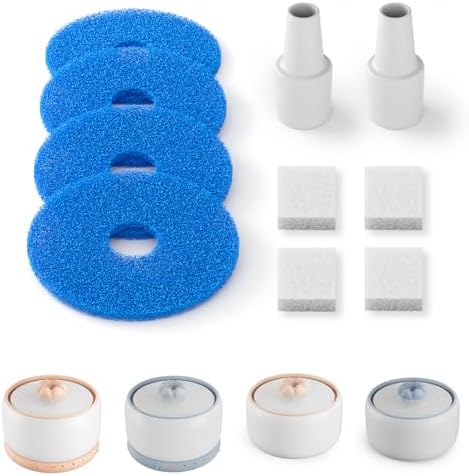 WOPET Cat Water Fountain Filters, Pet Water Fountain Filter Replacement Compatible with W03 & W03 Lite Ceramic Cat Fountain, Dog Fountain Filter Replacement Cats,Pets
