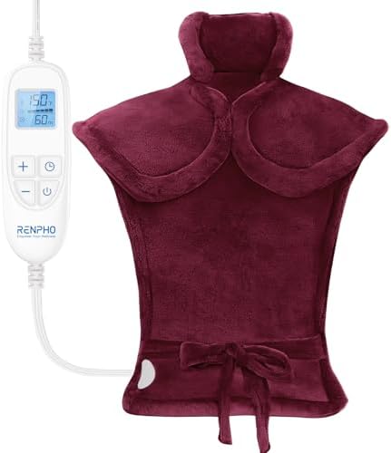 RENPHO Electric Heating Pad for Back, Neck & Shoulders, Christmas Gift