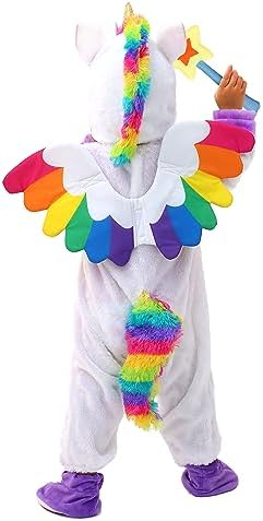 Spooktacular Creations Halloween Unicorn Costume Toddler, Unicorn Costume Girls with Wings and Star Wand for Dress up Party