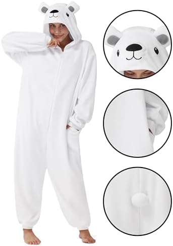 Spooktacular Creations Halloween Dalmatian Dragon Cow Costume, Animal Costume Hooded Jumpsuit for Halloween Cosplay Party
