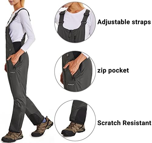 BenBoy Women's Snow Bibs Ski Waterproof Windproof Overalls