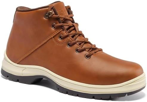 CARENURSE Mens Lightweight Hiking Boots Waterproof Mid Ankle Work Casual Hiker Trekking Outdoor Boots Anti Slip Hiking Shoes