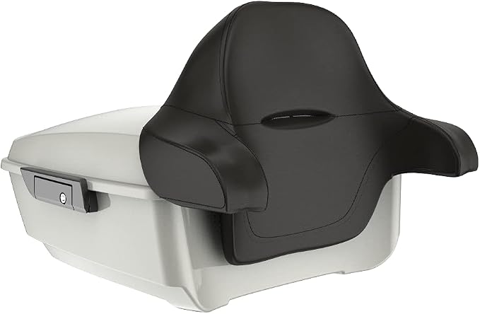 Advanblack Road Glide Tour Trunk Pack Sand Dune King Tour Trunk Pack Luggage +Wrap-Around Backrest Pad for '97-'25 Harley Touring Road King Street Glide Electra Glide CVO models