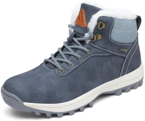 Mishansha Men's Waterproof Snow Boots, Insulated Winter Hiking Boots