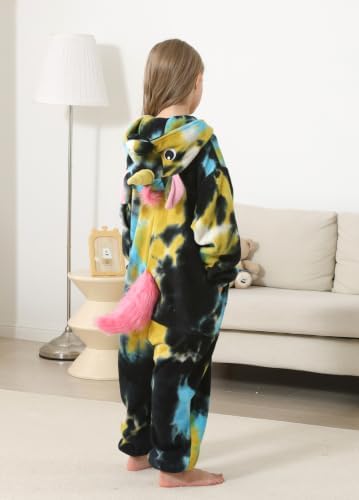 Animal Onesie Pajamas for Kids, Soft Flannel Halloween Cosplay Costume for Boys Girls