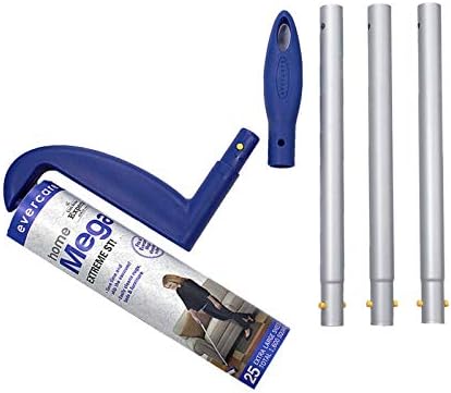 BAIJAC Replacemelt for Evercare Large Surface Mega Lint Roller Remover with Handle, 25 Layers