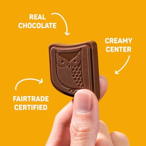 AWAKE - Caffeinated Chocolate Bites - Peanut Butter Milk Chocolate, 50 pieces - 50mg Caffeine - Wrapped Energy Bites - Coffee Alternative - Fairtrade, Gluten Free, Non GMO - 0.48oz