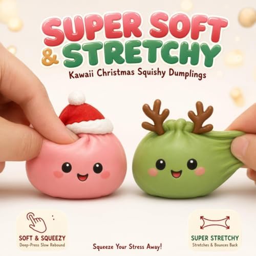 2026 Advent Calendar, Christmas Squishies advent Calendar with 24 Pieces Red
