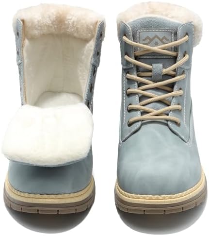 COTTIMO Womens Snow Hiking Winter Boots Casual Fur Lined Fashion Boots