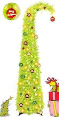 Whimsical Christmas Tree with Ball String Lights for Christmas Decorations