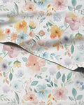 Twin 3 Piece Floral Sheet Set - Soft, Breathable & Cooling - Blush Blossom
