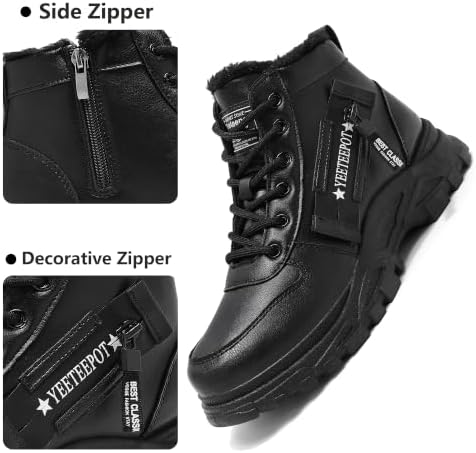 Womens Snow Boots Warm Winter Shoes Lace Up Ankle Booties