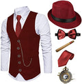 EFORLED Halloween 1920s Mens Costume 2026,Adult Gangster Mobster Outfit