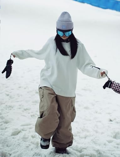 GSOU SNOW Women Men Baggy Snowboard Pants Ski Snow Pants Waterproof
