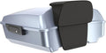 Advanblack Road Glide Tour Trunk Pack Atlas Silver Metallic Chopped Tour Trunk Pack Backrest Pad for '97-'25 Harley Touring Road King Street Glide Electra Glide CVO models