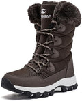 HOBIBEAR Women's Waterproof Winter Snow Boots Lightweight Warm Faux Fur Lined Mid-Calf Booties
