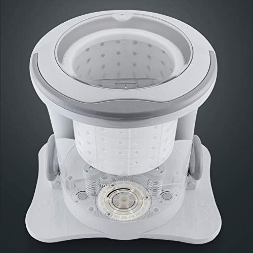 Portable Compact Spin Dryer Mini Non-Electric Manual Laundry Drying Machine Hand Powered for Camping Apartments Clothes