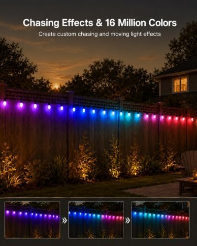 197FT 200LED Smart C9 Christmas Lights Outdoor Vintage Christmas Light