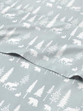 Christmas Sheet Set, Woodlands, Holiday Xmas Bedding Set - Split King Size
