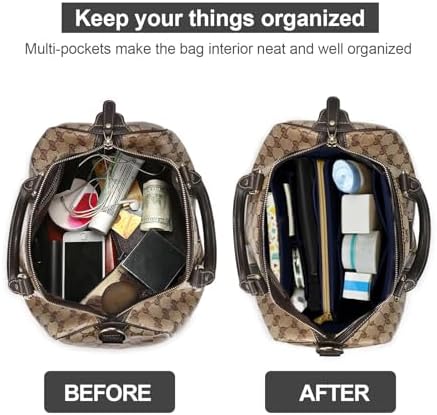 OMYSTYLE Purse Organizer Insert, Felt Tote Bag Organizer Insert with 5 Sizes, Handbag Dividers for Inside Purse, Compatible with Longchamp, Neverful, Speedy and More