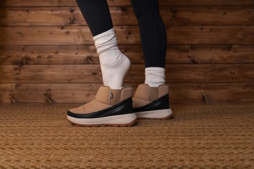 Kizik Juno 2 Low Slip On Snow Boots for Women: Durable Rubber Soles for Any Terrain, Faux Fur Lining for Warmth During Winter Daily Wear